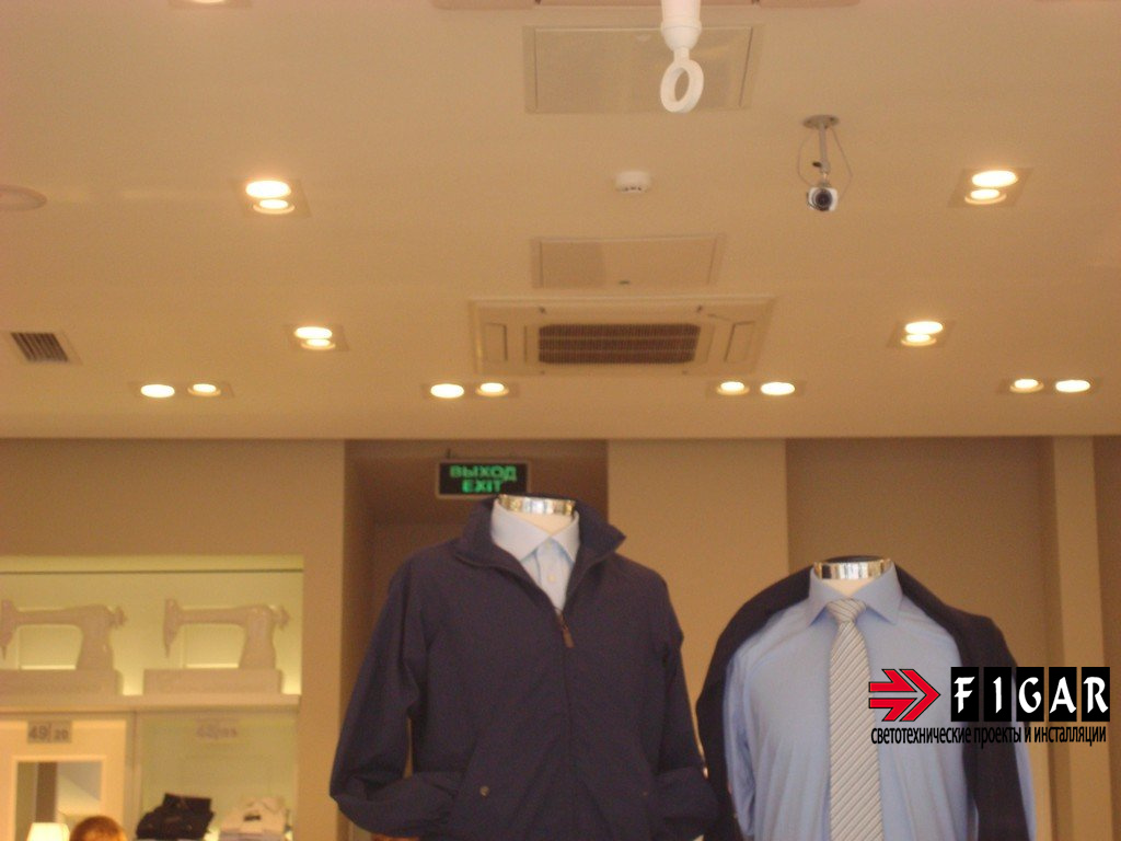 Освещение магазина Camicissima Outlet Village